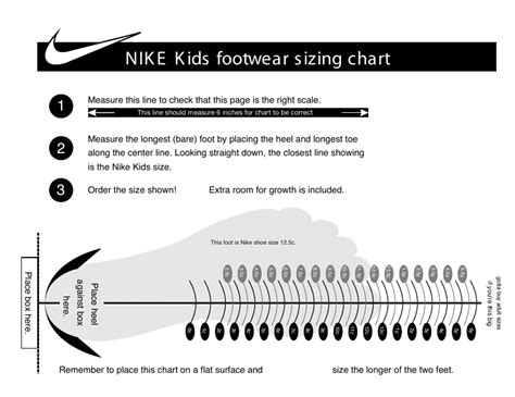 Kids' Footwear Size Chart. Nike NL